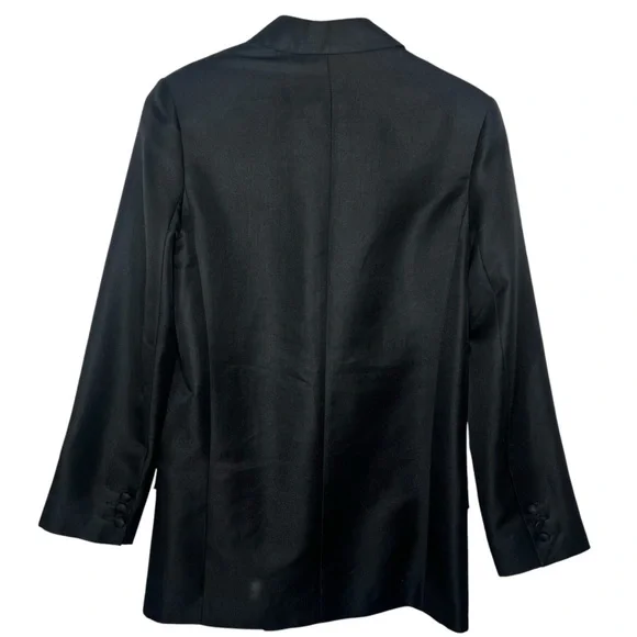 ASOS Boyfriend Oversized Black Blazer Size 0 - Picture 5 of 6